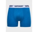 Lot de deux boxers en coton biologique Dual Logo SUPERDRY