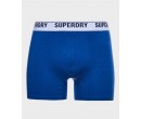 Lot de deux boxers en coton biologique Dual Logo SUPERDRY