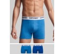 Lot de deux boxers en coton biologique Dual Logo SUPERDRY