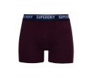 Lot de deux boxers  en coton bio SUPERDRY sur cosmo-lepuy .fr
