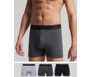 Lot de trois boxers en coton bio SUPERDRY sur cosmo-lepuy.fr