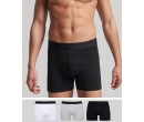 Lot de trois boxers en coton bio SUPERDRY sur cosmo-lepuy.fr