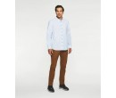 Chemise casual bleu ciel et marron JEWIS cosmolepuy