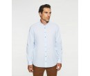 Chemise casual bleu ciel et marron JEWIS cosmolepuy