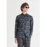 CHEMISE SLIM FIT « NAPOLI » EN PUR COTON SOFT-TOUCH AVEC IMPRIMÉ FLORAL FAÇON ALL-OVER