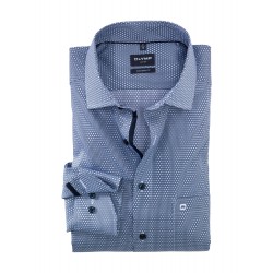 OLYMP Luxor modern fit, Business shirt, Global Kent, Bleu