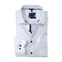 OLYMP Luxor modern fit, Business shirt, Global Kent, Blanc