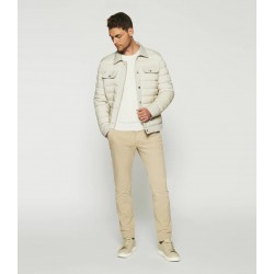 Blouson matelassé beige mastic ROX