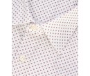 Chemise à imprimé micro motifs blanc MARIANO