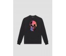 SWEAT-SHIRT AVEC IMPRIMÉ TÊTE DE MORT MULTICOLORE