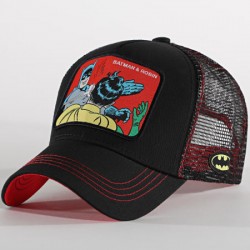 Casquette Trucker Batman Et Robin Noir CAPSLAB sur cosmo-lepuy.fr