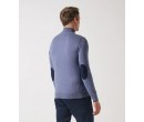 Pull col zippé camionneur indigo BACARY