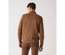 Gilet zippé col teddy camel BETED