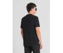 T-SHIRT REGULAR FIT 100 % COTON AVEC IMPRESSION RICHARD HAMBLETON / NOIR