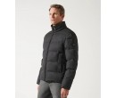 Doudoune col montant matelasse anthracite MAJORQUE