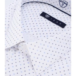 Chemise avec motifs blanche IZAC