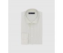 Chemise à rayures vert clair IZAC