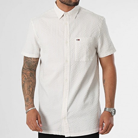 Chemise en jersey crêpe TOMMY JEANS sur cosmo-lepuy.fr