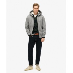 SUPERDRY Sweat à capuche zippé à logo Essential sur cosmo-lepuy.fr