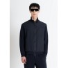 VESTE SPORTSWEAR NOIRE BI-MATIERE