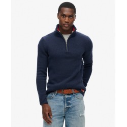 SUPERDRY Pull à col tunisien Vintage Athletic sur cosmo-lepuy.fr