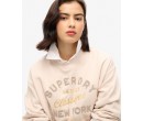 SUPERDRY Sweat ample métallisé Luxe sur cosmo-lepuy.fr