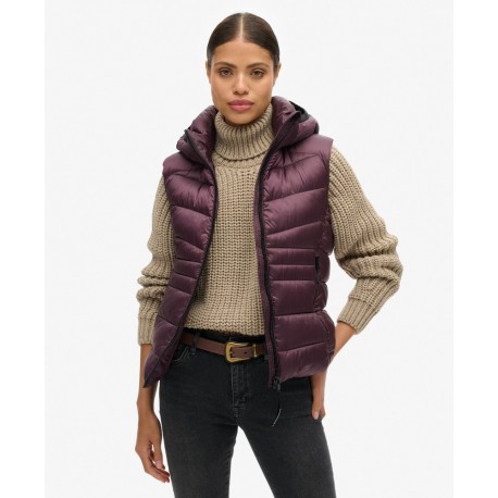 SUPERDRY Doudoune sans manches à capuche Fuji sur cosmo-lepuy.fr