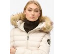SUPERDRY Veste rembourrée à capuche en fourrure synthétique Fuji sur cosmo-lepuy.fr