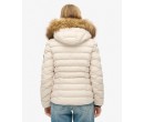 SUPERDRY Veste rembourrée à capuche en fourrure synthétique Fuji sur cosmo-lepuy.fr