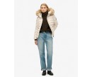 SUPERDRY Veste rembourrée à capuche en fourrure synthétique Fuji sur cosmo-lepuy.fr