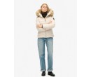 SUPERDRY Veste rembourrée à capuche en fourrure synthétique Fuji sur cosmo-lepuy.fr