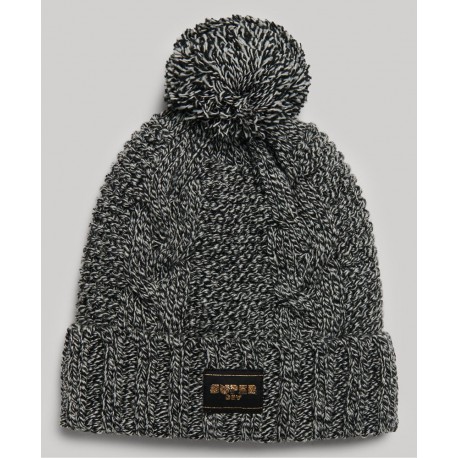 SUPERDRY Bonnet en maille torsadée sur cosmo-lepuy.fr
