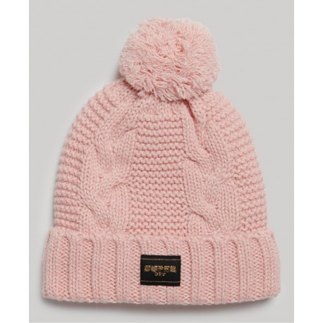 SUPERDRY Bonnet en maille torsadée sur cosmo-lepuy.fr