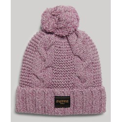 SUPERDRY Bonnet en maille torsadée sur cosmo-lepuy.fr
