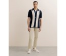 Polo boutonné marine IZAC