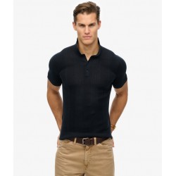 SUPERDRY Polo en maille à manches courtes sur cosmo-lepuy.fr