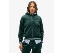 SUPERDRY Sweat à capuche zippé en velours Country Club sur cosmo-lepuy.fr