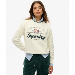 SUPERDRY Sweat ras du cou ample Country Club sur cosmo-lepuy.fr