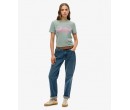 SUPERDRY T-shirt slim à strass Vintage Logo sur cosmo-lepuy.fr
