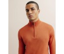 Pull IZAC col montant camionneur orange foncé COSMOPOLITE LE PUY EN VELAY