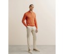 Pull IZAC col montant camionneur orange foncé COSMOPOLITE LE PUY EN VELAY
