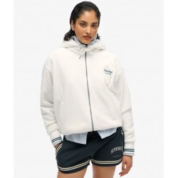 SUPERDRY Sweat à capuche zippé en velours Country Club sur cosmo-lepuy.fr