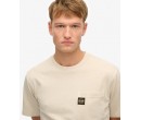SUPERDRY T-shirt à poche et surpiqûre contrastée sur cosmo-lepuy.fr