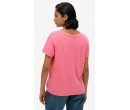 SUPERDRY T-shirt flammé à logo brodé et col V sur cosmo-lepuy.fr