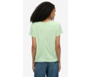 SUPERDRY T-shirt flammé à logo brodé et col V sur cosmo-lepuy.fr