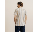 T-shirt à rayures camel IZAC
