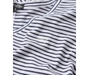 SUPERDRY T-shirt flammé à logo brodé et col V sur cosmo-lepuy.fr