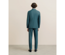 Costume 2 boutons laine majoritaire vert IZAC Cérémonie