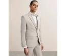 Costume 2 boutons laine majoritaire beige IZAC
