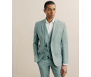 Costume 2 boutons laine majoritaire vert clair IZAC